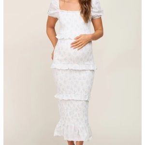 Mable smocked maternity dress